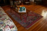 Good oriental rug, found in the living room/den.