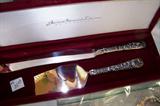 Nice Repose patterned cake and pie servers - in original box.
