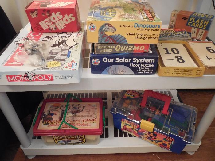 Games, poker chips, puzzles, blocks and more!
