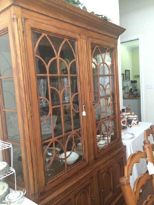                      Extra large 2-door china cabinet