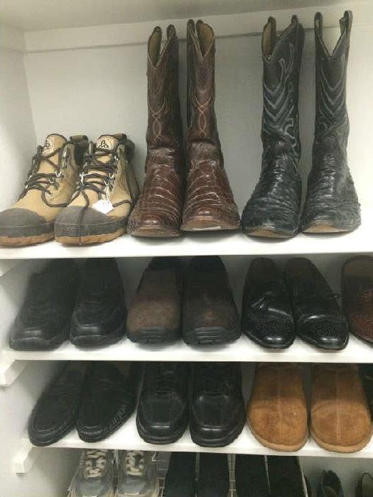                      Variety of shoes and boots