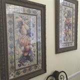                      Framed fruit pictures