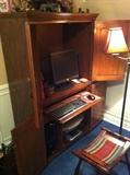 Computer Desk credenza (remaining items in photo may or may not be in this sale)