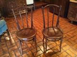 Tow matching bent wood parlor chairs