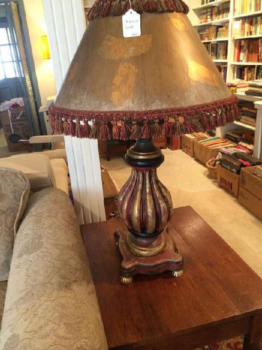 One of many lamps; huge book and record selections