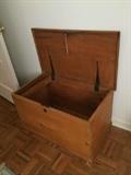               Antique wooden chest