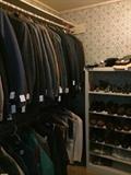       Large selection of men's suits and shoes