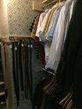            Men's belts, shirts, and slacks