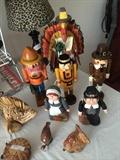       Thanksgiving characters and nutcrackers