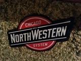Chicago Northwestern Train Sign