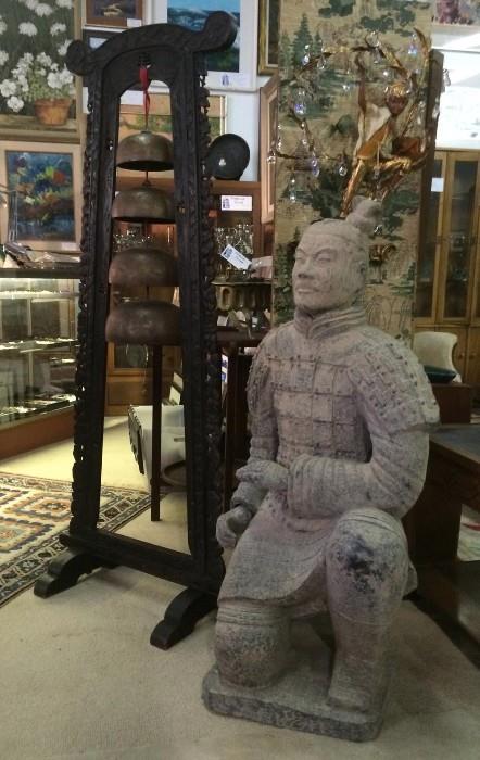 Life size Chinese terra cotta warrior replica