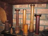 Vintage industrial bobbins