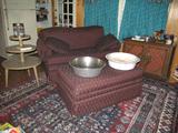 Loveseat and ottoman