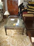 Glass coffee table, large size, suitable for large room in castle