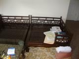 Antique Korean daybed in four sections, throwing in fifth section with minor damage if you buy this
