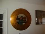 Mirror in gold frame