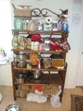 Wicker and rattan armoire