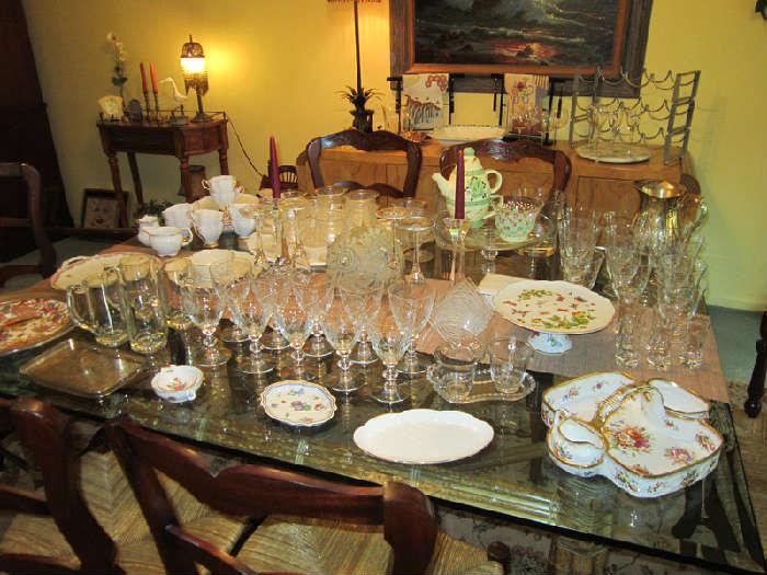 Fine crystal/ china/serving pieces