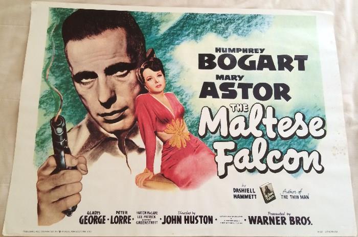 Humphrey Bogart "The Maltese Falcon" litho movie poster
View full details at EstateSales.NET: http://www.EstateSales.NET/estate-sales/NC/Raleigh/27605/757827