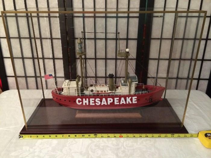 LARGE professionally assembled model ships each with custom glass & wood display cases Chesapeake (display case approx. 18"H x 25"W x 11"D)
View full details at EstateSales.NET: http://www.EstateSales.NET/estate-sales/NC/Raleigh/27605/757827