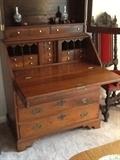 Circa 1800's secretary/desk with original batwing hardware