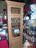2-BOOKCASES OR CURIOS - GLASS DOORS