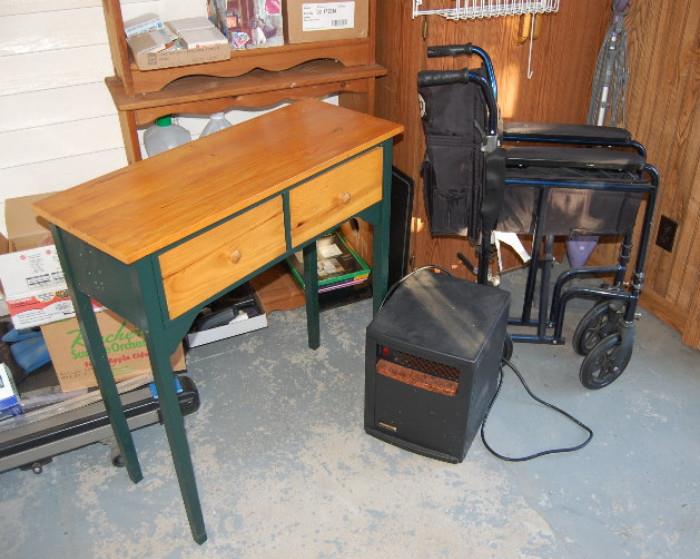 Hall Table & Nice Folding Wheel Chair Wheelchair