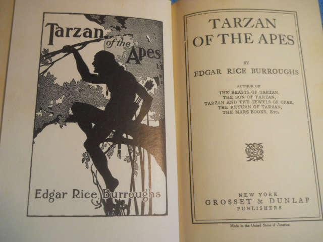 Open View Of 1st Edition Of Tarzan