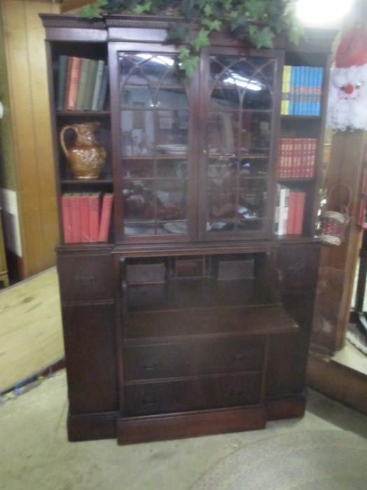 Mahogany Secretary w/Bookcase