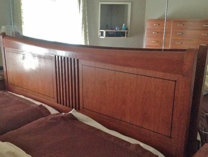 Stickley, Modernist collection King size headboard