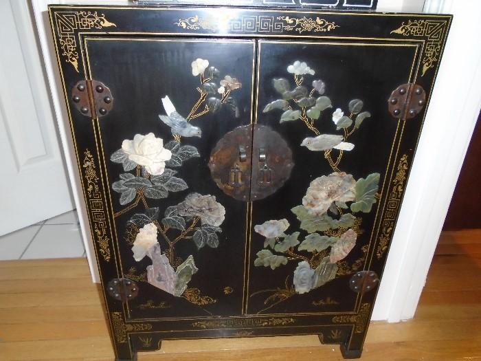 Asian inspired cabinet