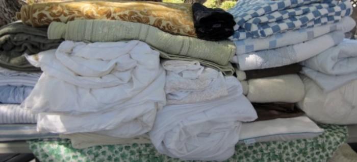 Lovely Cozy Linens, blankets, quilts ....