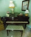 HENRY MILLER PIANO AND BENCH