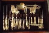 44 PC. STERLING SILVER PRINCE EURGENE FLATWARE SET