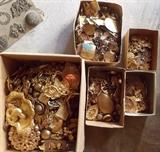 BOXES AND BOXES OF JEWELRY FINDINGS
