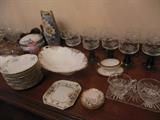 Various Bavaria Luncheon, Deocrative, German Stemware