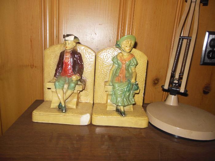 Chalkware Book Ends
