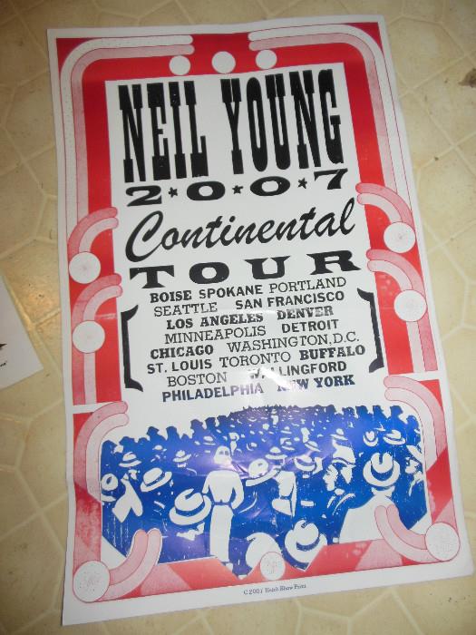 2007 Neil Young Concert Poster