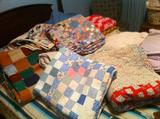 Good selection of vintage quilts