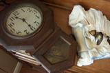 Clock and figurine