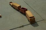 50's wooden train