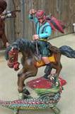 Folk St.George slaying dragon