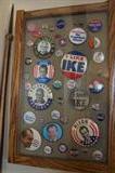 Political button collection.