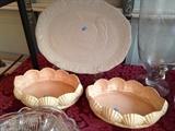 Serving platter and bowls