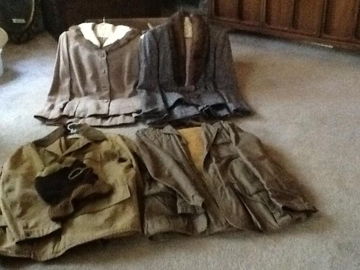 Vintage lady suits and field jackets 