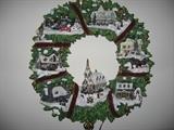 Thomas Kinkade Lighted Wreath