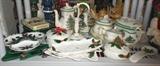 Spode "Christmas Tree" Pattern and Vintage Lefton Christmas 