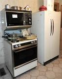 Retro Oven & Microwave; Side by Side Refrigerator