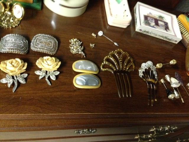 Vintage Shoe Buckles and Hair Combs