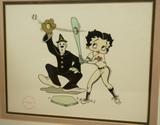 Lot 14  -  Betty Boop Serigraph Animation Cel.  The Babe.-- Dimensions:  Image Size: H: 9.5 inches: W: 12 inches --- 